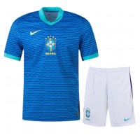 Dětský fotbalový dres Brazílie Copa America 2024 Venkovní Krátký Rukáv (+ trenýrky)